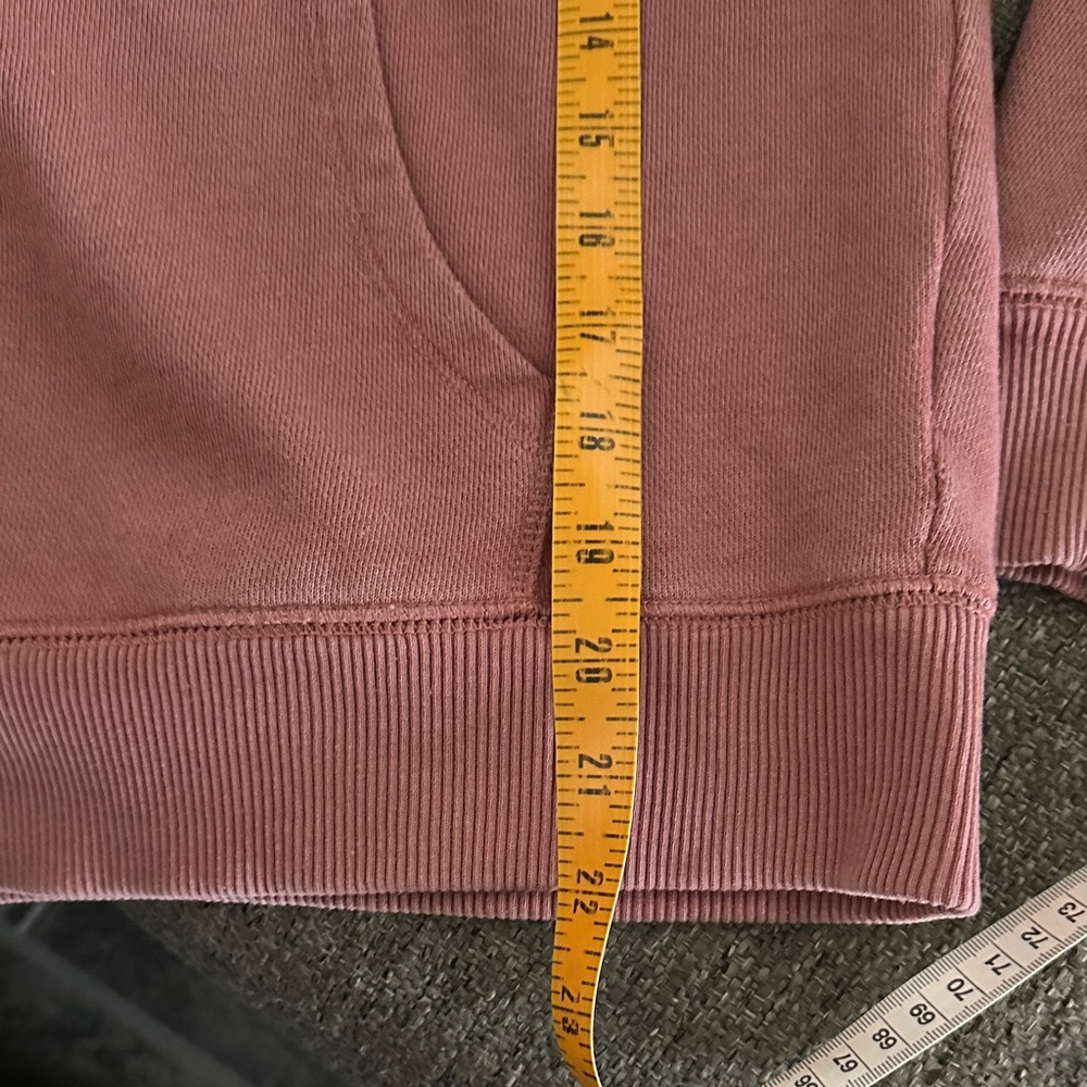 Aerie Soft Pink Knit Fabric Full Zip Hooded Sweatshirt Large - Picture 6 of 8